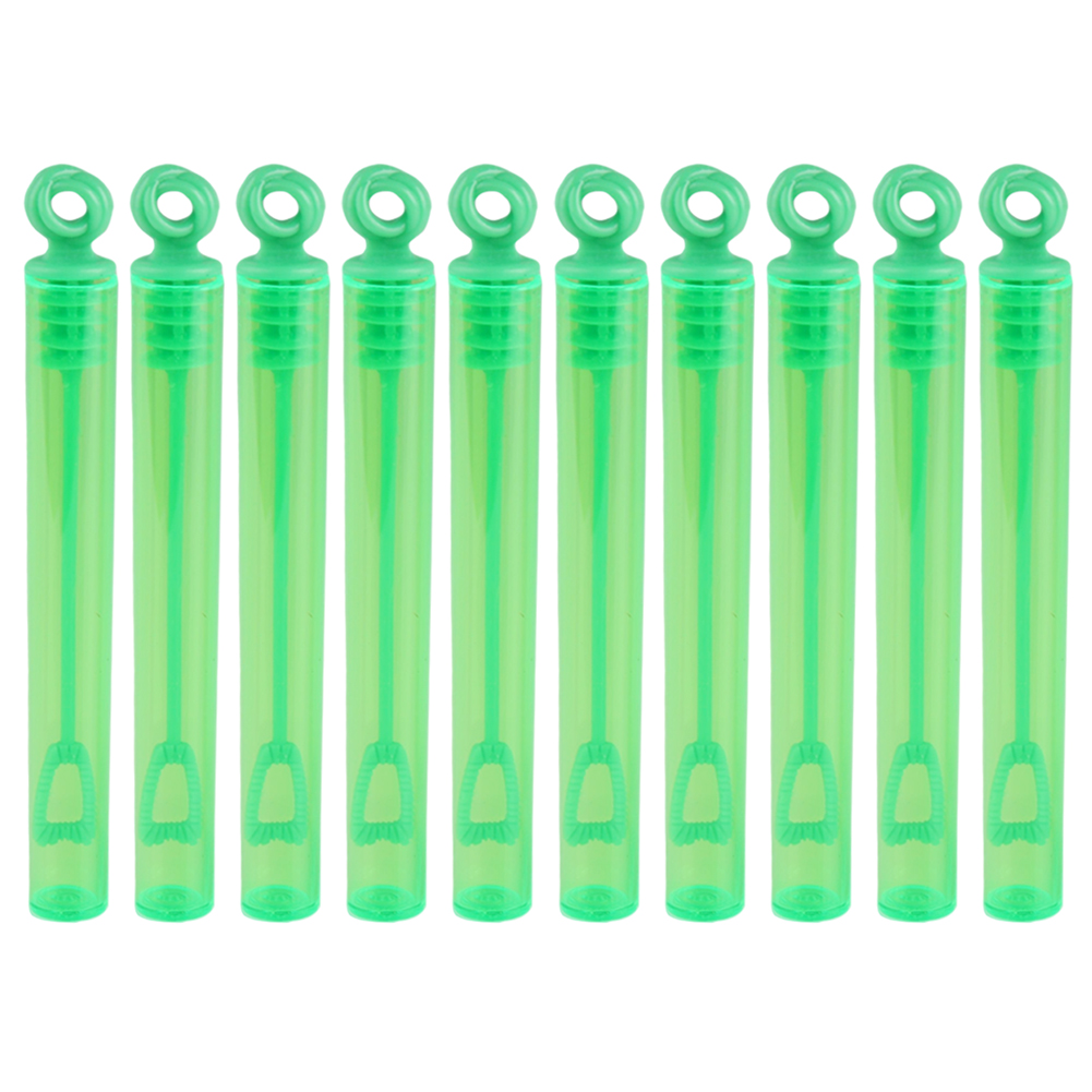 Yucurem Colorful Bubble Stick Sets Wedding Guests Gifts for Kids Children (Green 10pcs)